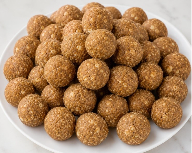Shengdana Laddu - Peanut and Jaggery Laddu